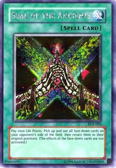 Image for Seal of the Ancients (Power of Chaos: Kaiba the Revenge) (PCK-003) (Yu-Gi-Oh! Video Game Promotional Cards) - YuGiOh