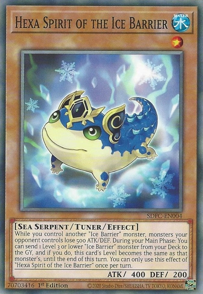 Image for Hexa Spirit of the Ice Barrier (SDFC-EN004) (Structure Deck: Freezing Chains) - YuGiOh