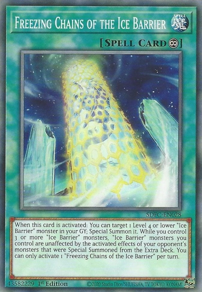 Image for Freezing Chains of the Ice Barrier (SDFC-EN028) (Structure Deck: Freezing Chains) - YuGiOh