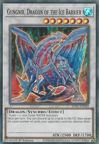 Image for Gungnir, Dragon of the Ice Barrier (SDFC-EN044) (Structure Deck: Freezing Chains) - YuGiOh