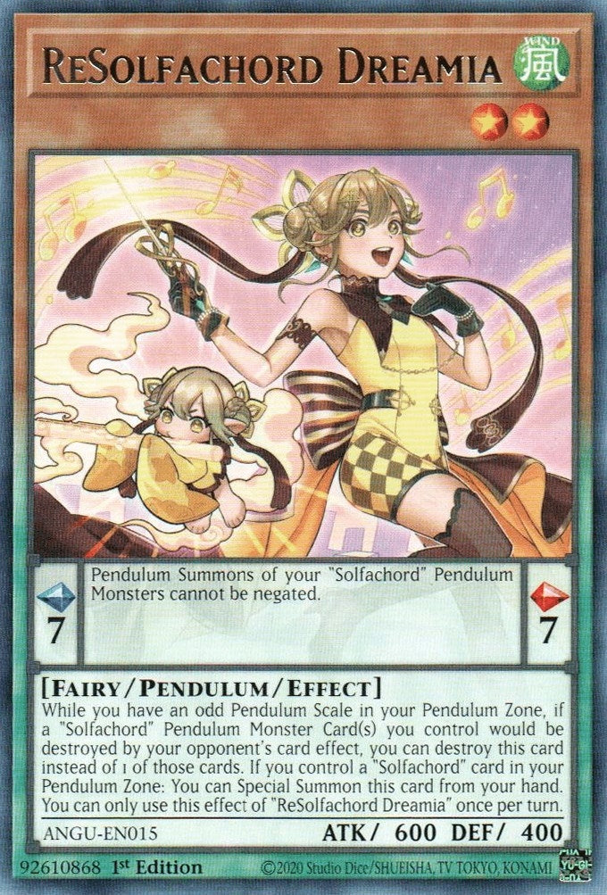 Image for ReSolfachord Dreamia (ANGU-EN015) (Ancient Guardians) - YuGiOh
