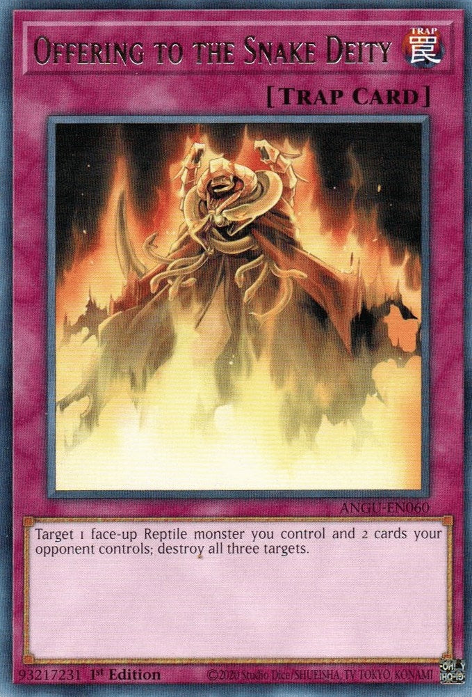 Image for Offering to the Snake Deity (ANGU-EN060) (Ancient Guardians) - YuGiOh