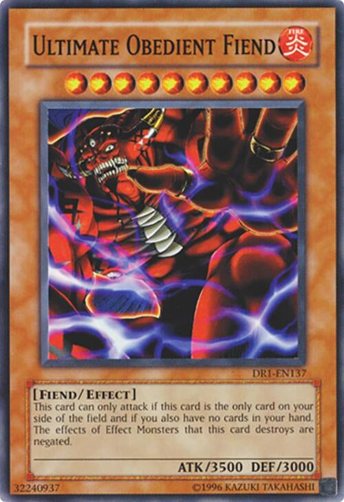 Image for Ultimate Obedient Fiend (DR1-EN137) (Dark Revelation Volume 1) - YuGiOh