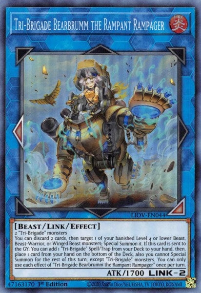 Image for Tri-Brigade Bearbrumm the Rampant Rampager (LIOV-EN044) (Lightning Overdrive) - YuGiOh