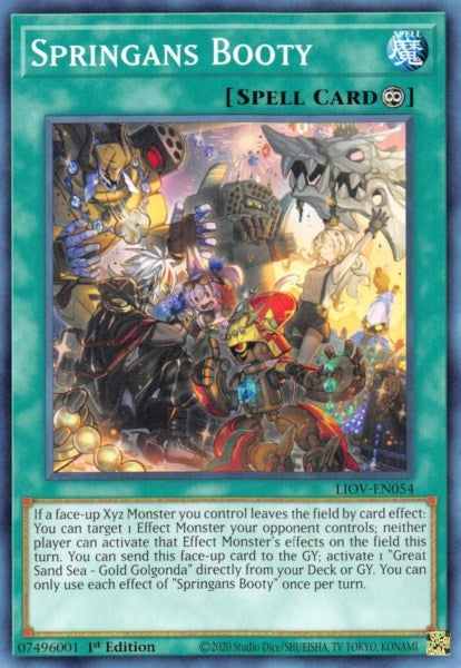 Image for Springans Booty (LIOV-EN054) (Lightning Overdrive) - YuGiOh