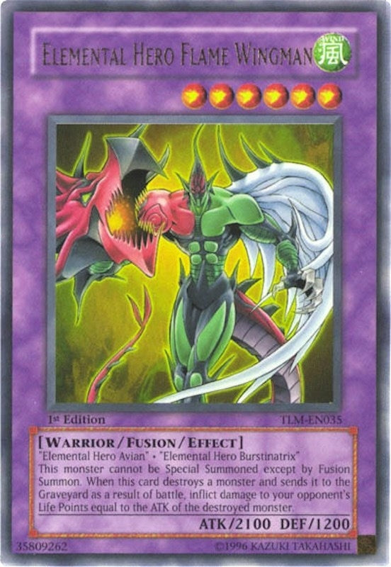 Image for Elemental HERO Flame Wingman (TLM-EN035) (The Lost Millennium) - YuGiOh