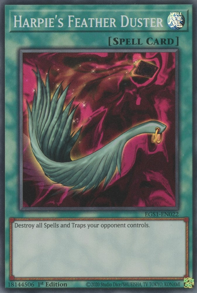 Image for Harpie's Feather Duster (EGS1-EN022) (Egyptian God Deck: Slifer the Sky Dragon) - YuGiOh