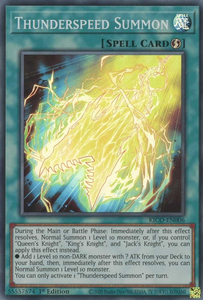 Image for Thunderspeed Summon (KICO-EN006) (King's Court) - YuGiOh