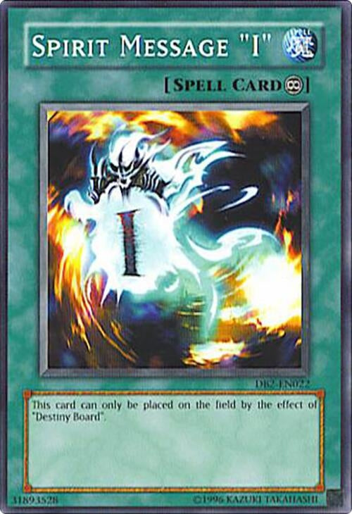 Image for Spirit Message "I" (DB2-EN022) (Dark Beginning 2) - YuGiOh