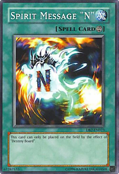 Image for Spirit Message "N" (DB2-EN023) (Dark Beginning 2) - YuGiOh