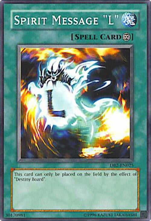 Image for Spirit Message "L" (DB2-EN025) (Dark Beginning 2) - YuGiOh