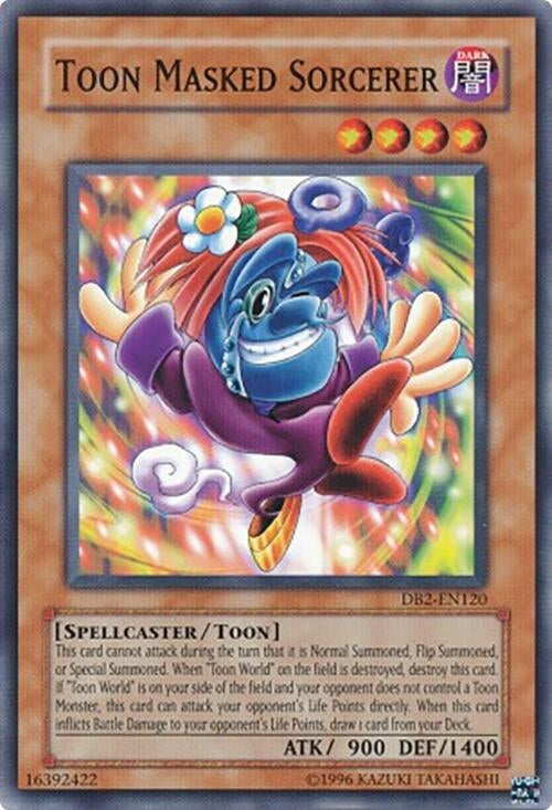 Image for Toon Masked Sorcerer (DB2-EN120) (Dark Beginning 2) - YuGiOh