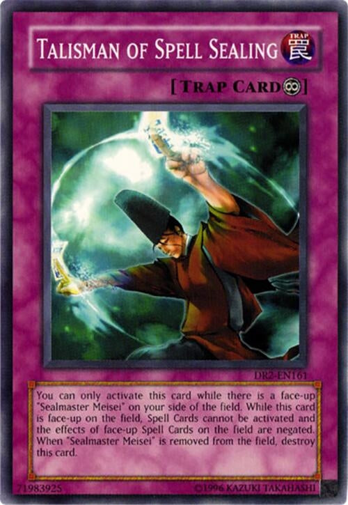 Image for Talisman of Spell Sealing (DR2-EN161) (Dark Revelation Volume 2) - YuGiOh
