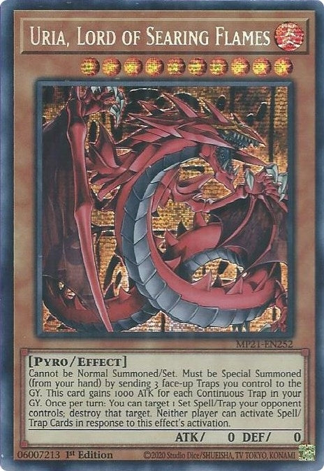 Image for Uria, Lord of Searing Flames (MP21-EN252) (2021 Tin of Ancient Battles) - YuGiOh
