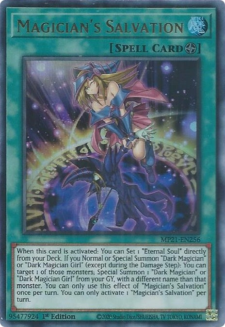 Image for Magician's Salvation (MP21-EN256) (2021 Tin of Ancient Battles) - YuGiOh