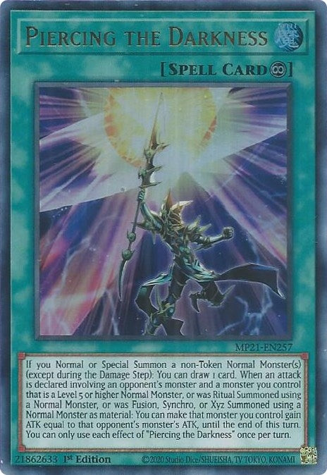 Image for Piercing the Darkness (MP21-EN257) (2021 Tin of Ancient Battles) - YuGiOh