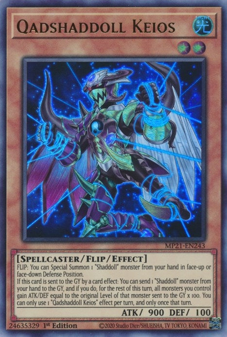 Image for Qadshaddoll Keios (MP21-EN243) (2021 Tin of Ancient Battles) - YuGiOh