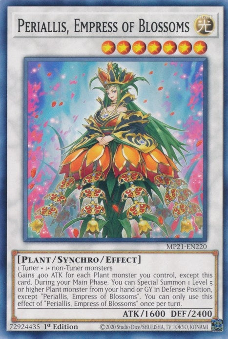 Image for Periallis, Empress of Blossoms (MP21-EN220) (2021 Tin of Ancient Battles) - YuGiOh
