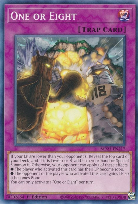 Image for One or Eight (MP21-EN217) (2021 Tin of Ancient Battles) - YuGiOh