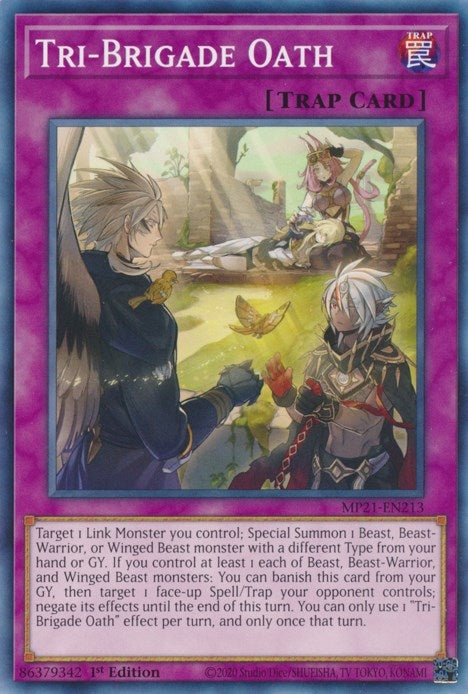 Image for Tri-Brigade Oath (MP21-EN213) (2021 Tin of Ancient Battles) - YuGiOh
