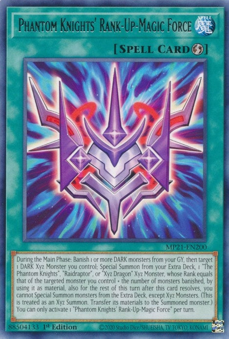 Image for Phantom Knights' Rank-Up-Magic Force (MP21-EN200) (2021 Tin of Ancient Battles) - YuGiOh