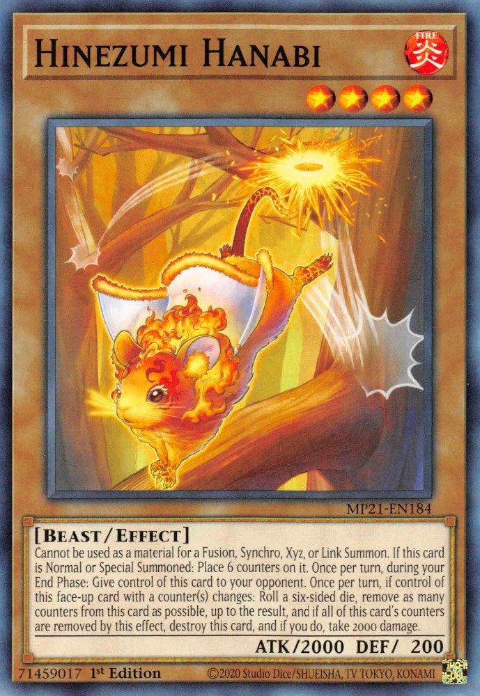 Image for Hinezumi Hanabi (MP21-EN184) (2021 Tin of Ancient Battles) - YuGiOh