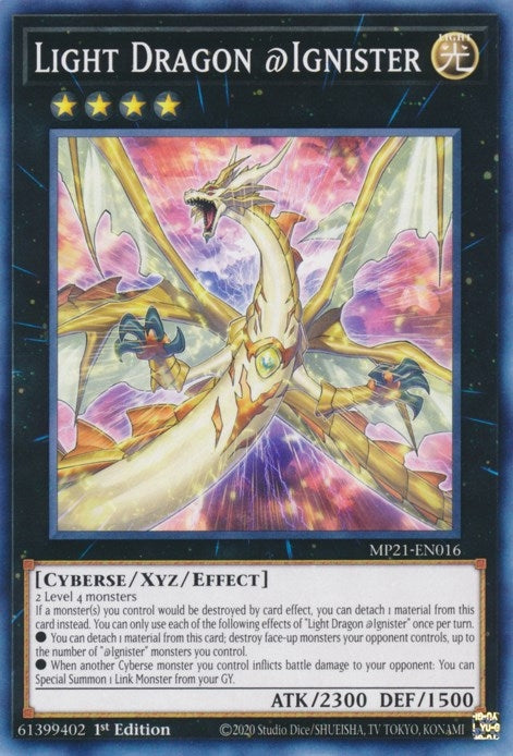 Image for Light Dragon @Ignister (MP21-EN016) (2021 Tin of Ancient Battles) - YuGiOh