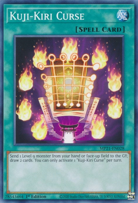 Image for Kuji-Kiri Curse (MP21-EN028) (2021 Tin of Ancient Battles) - YuGiOh