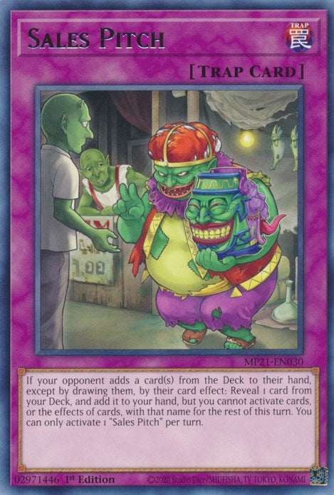 Image for Sales Pitch (MP21-EN030) (2021 Tin of Ancient Battles) - YuGiOh
