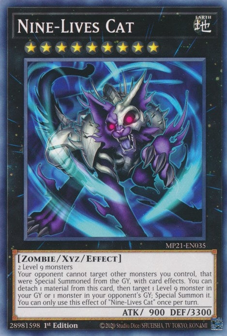 Image for Nine-Lives Cat (MP21-EN035) (2021 Tin of Ancient Battles) - YuGiOh