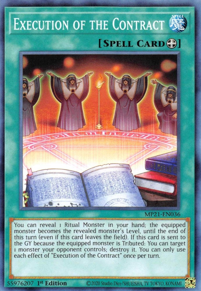 Image for Execution of the Contract (MP21-EN036) (2021 Tin of Ancient Battles) - YuGiOh