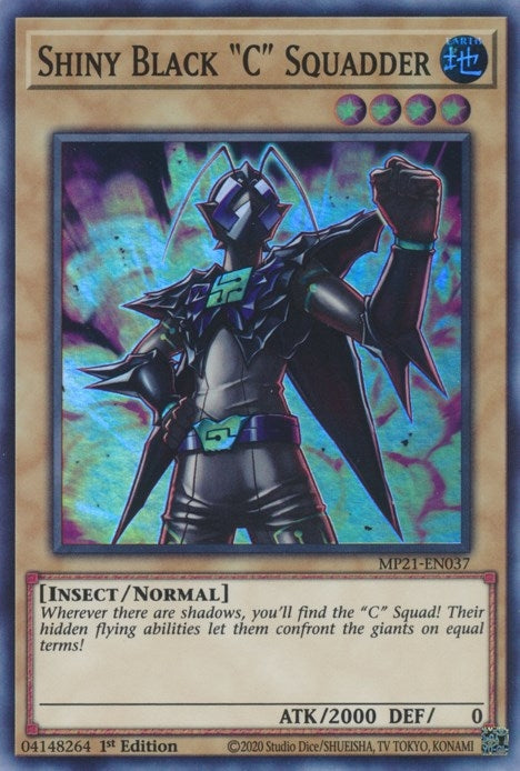Image for Shiny Black "C" Squadder (MP21-EN037) (2021 Tin of Ancient Battles) - YuGiOh