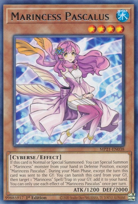 Image for Marincess Pascalus (MP21-EN038) (2021 Tin of Ancient Battles) - YuGiOh
