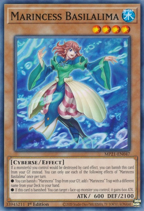 Image for Marincess Basilalima (MP21-EN047) (2021 Tin of Ancient Battles) - YuGiOh