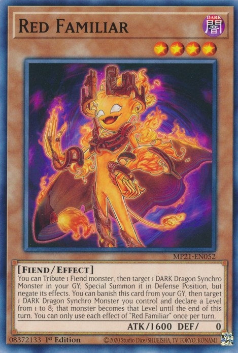 Image for Red Familiar (MP21-EN052) (2021 Tin of Ancient Battles) - YuGiOh