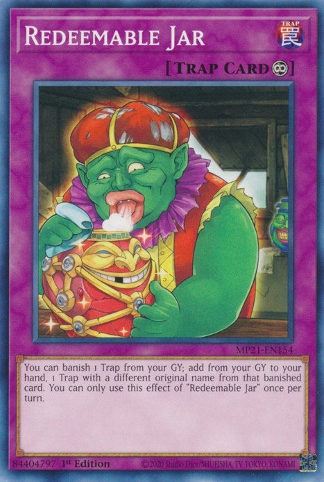 Image for Redeemable Jar (MP21-EN154) (2021 Tin of Ancient Battles) - YuGiOh