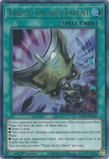 Image for Triple Tactics Talent (MP21-EN143) (2021 Tin of Ancient Battles) - YuGiOh