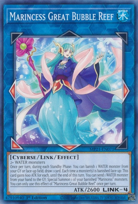 Image for Marincess Great Bubble Reef (MP21-EN071) (2021 Tin of Ancient Battles) - YuGiOh