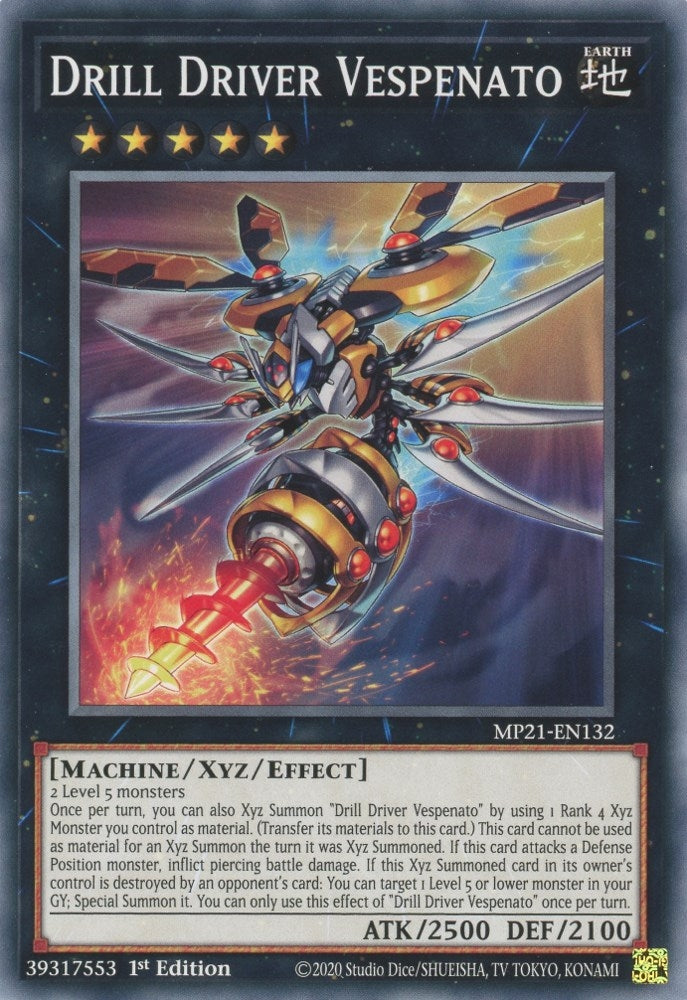 Image for Drill Driver Vespenato (MP21-EN132) (2021 Tin of Ancient Battles) - YuGiOh