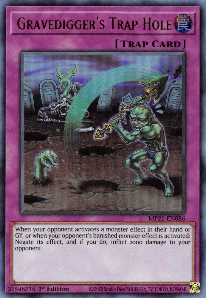 Image for Gravedigger's Trap Hole (MP21-EN086) (2021 Tin of Ancient Battles) - YuGiOh