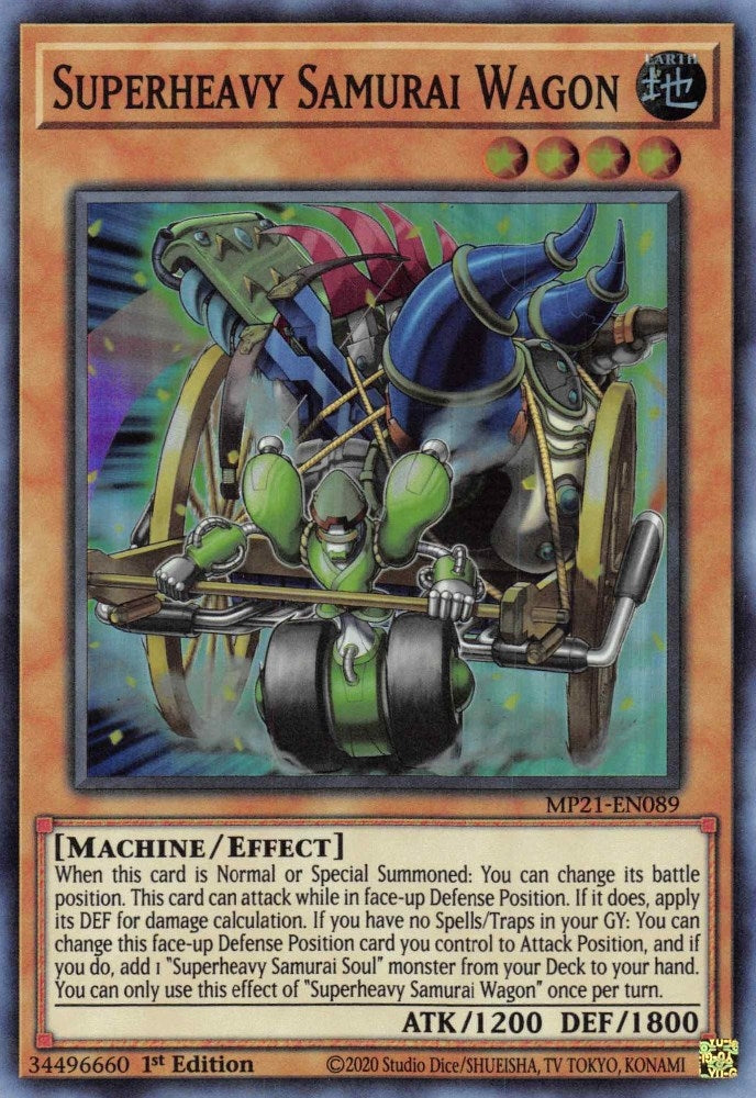 Image for Superheavy Samurai Wagon (MP21-EN089) (2021 Tin of Ancient Battles) - YuGiOh