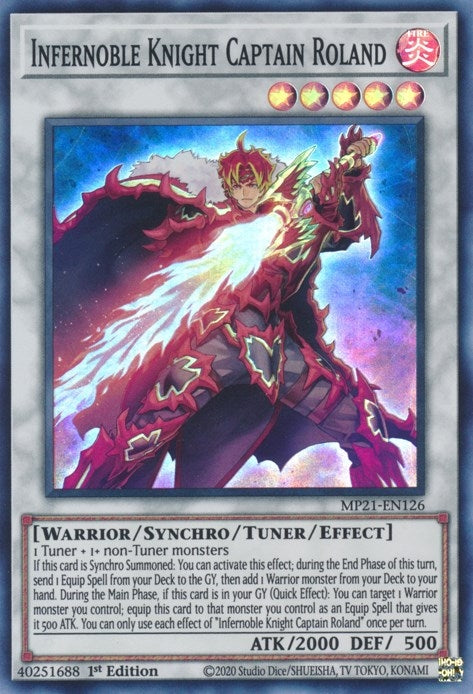 Image for Infernoble Knight Captain Roland (MP21-EN126) (2021 Tin of Ancient Battles) - YuGiOh