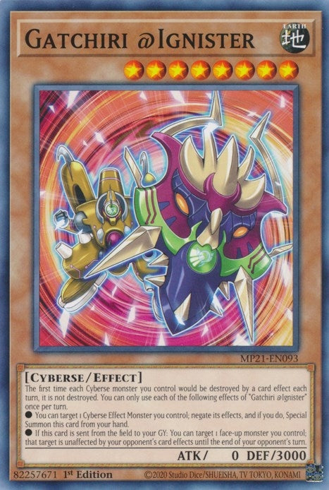 Image for Gatchiri @Ignister (MP21-EN093) (2021 Tin of Ancient Battles) - YuGiOh