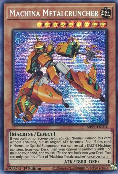 Image for Machina Metalcruncher (MP21-EN094) (2021 Tin of Ancient Battles) - YuGiOh