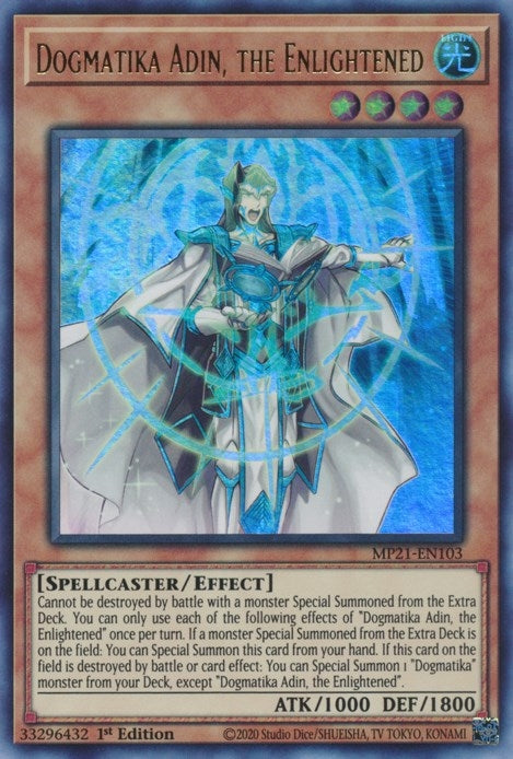Image for Dogmatika Adin, the Enlightened (MP21-EN103) (2021 Tin of Ancient Battles) - YuGiOh