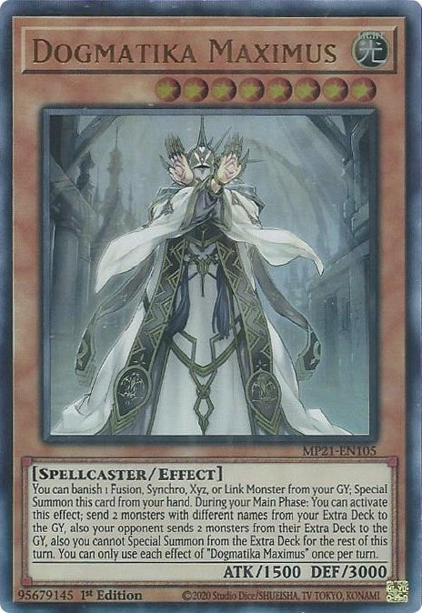 Image for Dogmatika Maximus (MP21-EN105) (2021 Tin of Ancient Battles) - YuGiOh