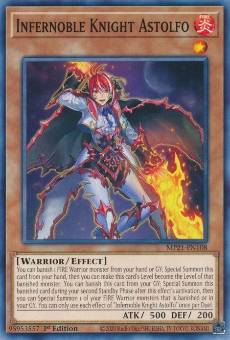 Image for Infernoble Knight Astolfo (MP21-EN108) (2021 Tin of Ancient Battles) - YuGiOh