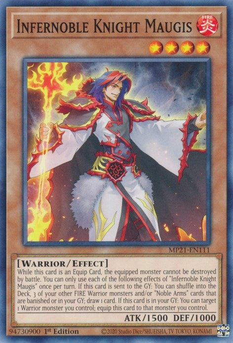 Image for Infernoble Knight Maugis (MP21-EN111) (2021 Tin of Ancient Battles) - YuGiOh