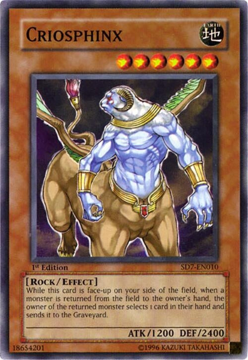 Image for Criosphinx (SD7-EN010) (Structure Deck: Invincible Fortress) - YuGiOh