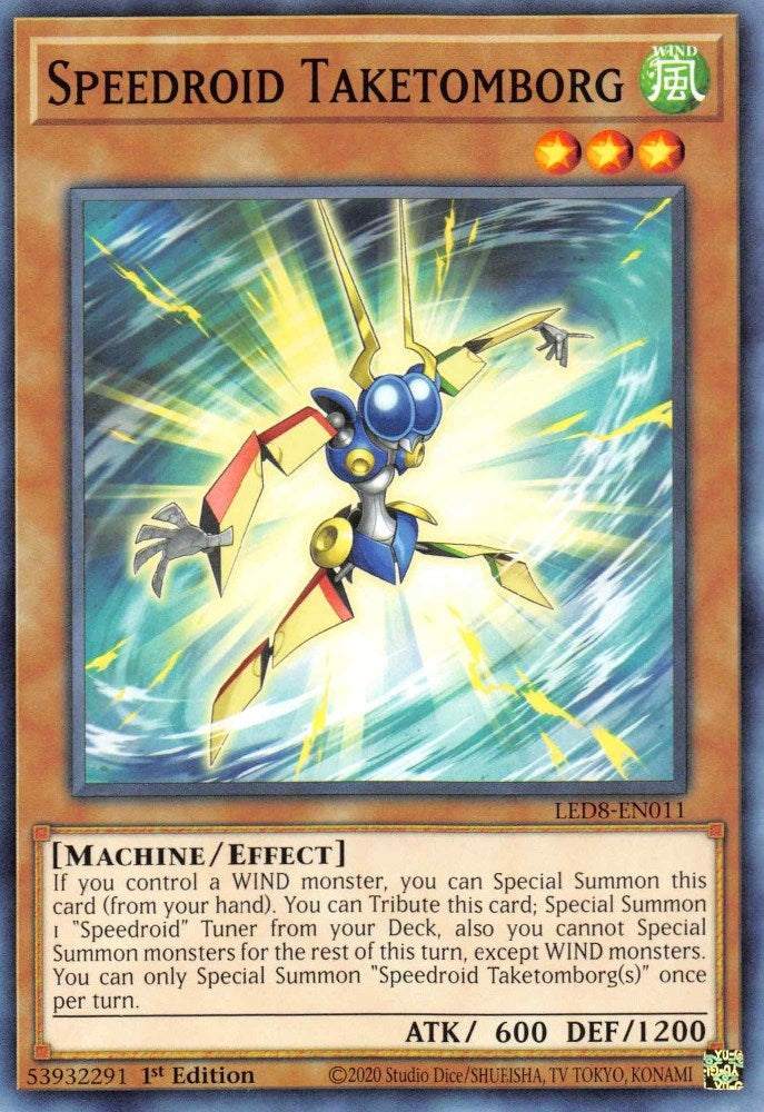 Image for Speedroid Taketomborg (LED8-EN011) (Legendary Duelists: Synchro Storm) - YuGiOh